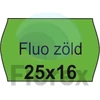 Kép 1/2 - Árazószalag, 25x16 FLUO zöld - 10 tekercs