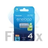 Kép 1/2 - Tölthető elem, AAA mikro, 4x800 mAh Ni-MH, PANASONIC "Eneloop"