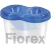 Kép 1/4 - Ecsettál, fedéllel, PANTAPLAST, Duo