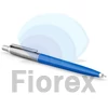 Kép 1/2 - Golyóstoll, 0,7 mm, ezüst színű klip, kék tolltest, PARKER "Royal Jotter Originals", kék