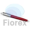 Kép 1/2 - Golyóstoll, 0,7 mm, ezüst színű klip, piros tolltest, PARKER "Royal Jotter Originals", kék
