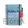 Kép 4/5 - Spirálfüzet, A5, vonalas, 100 lap, PUKKA PAD "Metallic Project Book", vegyes szín