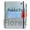 Kép 2/7 - Spirálfüzet, A4+, vonalas, 100 lap, PUKKA PAD "Metallic Project Book", vegyes szín