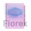 Kép 2/3 - Spirálfüzet, A4, vonalas, 100 lap, PUKKA PAD "Pastel project book", vegyes szín