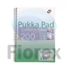 Kép 1/3 - Spirálfüzet, A4, vonalas, 100 lap, PUKKA PAD "Irlen Jotta Green"