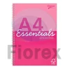 Kép 1/4 - Spirálfüzet, A4, vonalas, 80 lap, PUKKA PAD "Unipad Essentials Jotta", vegyes