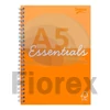 Kép 1/3 - Spirálfüzet, A5, vonalas, 80 lap, PUKKA PAD "Unipad Essentials Jotta", vegyes