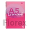 Kép 2/3 - Spirálfüzet, A5, vonalas, 80 lap, PUKKA PAD "Unipad Essentials Jotta", vegyes