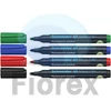 Kép 2/5 - Alkoholos marker készlet, 1-3 mm, kúpos, SCHNEIDER "Maxx 130", 4 különböző szín
