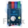 Kép 1/3 - Tábla- és flipchart marker készlet, 2-3 mm, kúpos, SCHNEIDER "Maxx 290", 4 különböző szín