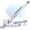 Kép 2/4 - Golyóstoll, 0,7 mm, nyomógombos, érintőképernyőhöz, fehér-ezüst tolltest, SCHNEIDER "Epsilon Touch XB", kék