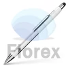 Kép 4/4 - Golyóstoll, 0,7 mm, nyomógombos, érintőképernyőhöz, fehér-ezüst tolltest, SCHNEIDER "Epsilon Touch XB", kék