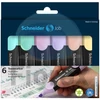 Kép 1/4 - Szövegkiemelő készlet, 1-5 mm, SCHNEIDER "Job Pastel", 6 különböző pasztell szín - 6db