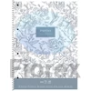 Kép 2/2 - Spirálfüzet, A4+, vonalas, 80 lap, SHKOLYARYK "Vintage flowers", vegyes