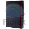 Kép 1/4 - Jegyzetfüzet, exkluzív, A4, vonalas, 97 lap, keményfedeles, SIGEL "Conceptum Red Edition", fekete-piros
