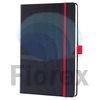 Kép 1/4 - Jegyzetfüzet, exkluzív, A5, vonalas, 97 lap, keményfedeles, SIGEL "Conceptum Red Edition", fekete-piros