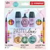 Kép 1/3 - Írószer szett, STABILO, "Mini World Pastellove", 18 különböző szín