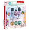Kép 2/3 - Írószer szett, STABILO, "Mini World Pastellove", 18 különböző szín
