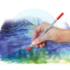 Kép 4/4 - Akvarell ceruza készlet, hatszögletű, fém doboz, STAEDTLER "Karat® aquarell 125", 12 különböző szín