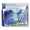 Kép 1/3 - Akvarell ceruza készlet, hatszögletű, fém doboz, STAEDTLER "Karat® aquarell 125", 24 különböző szín