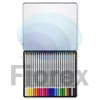 Kép 2/3 - Akvarell ceruza készlet, hatszögletű, fém doboz, STAEDTLER "Karat® aquarell 125", 24 különböző szín