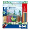 Kép 1/2 - Színes ceruza készlet, hatszögletű, STAEDTLER "Noris Colour 185", 20+4 különböző szín