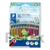 Kép 1/2 - Színes ceruza készlet, hatszögletű, STAEDTLER "Noris Colour 185", 36 különböző szín