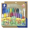 Kép 1/3 - Zsírkréta, vastag, hatszögletű, STAEDTLER "Noris Junior 224", 18 különböző szín