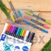 Kép 2/5 - Ecsetirón készlet, 0,5-0,8/1,0-6,0 mm, kétvégű, STAEDTLER "3001", 18 szín