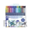 Kép 1/6 - Ecsetirón készlet, 0,5-0,8/1,0-6,0 mm, kétvégű, STAEDTLER "3001", 36 szín