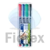 Kép 1/3 - Alkoholos marker készlet, OHP, 0,4 mm, STAEDTLER "Lumocolor® 313 S", 4 különböző szín