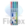 Kép 1/3 - Alkoholmentes marker készlet, OHP, 0,6 mm, STAEDTLER "Lumocolor® 316 F", 4 különböző szín