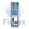 Kép 1/3 - Alkoholos marker készlet, OHP, 1 mm, STAEDTLER "Lumocolor® 317 M", 4 különböző szín