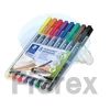 Kép 2/2 - Alkoholos marker készlet, OHP, 1 mm, STAEDTLER "Lumocolor® 317 M", 8 különböző szín
