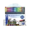 Kép 1/3 - Alkoholos marker készlet, 0,5/3,0 mm, kétvégű, STAEDTLER "3187", 36 különböző szín