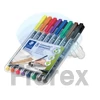 Kép 2/4 - Alkoholos marker készlet, OHP, 0,6 mm, STAEDTLER "Lumocolor® 318 F", 8 különböző szín