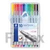 Kép 1/5 - Tűfilc készlet, 0,3 mm, STAEDTLER "Triplus 334", 10 különböző szín