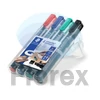 Kép 2/2 - Alkoholos marker készlet, 2-5 mm, vágott, STAEDTLER "Lumocolor® 350", 4 különböző szín
