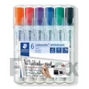 Kép 1/2 - Táblamarker készlet, 2-5 mm, vágott, STAEDTLER "Lumocolor® 351 B", 6 különböző szín