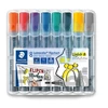 Kép 1/2 - Flipchart marker vegyes készlet, 2/2-5 mm, STAEDTLER "Lumocolor® 356", 8 különböző szín