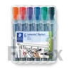 Kép 1/2 - Flipchart marker készlet, 2 mm, kúpos, STAEDTLER "Lumocolor 356", 6 különböző szín