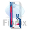 Kép 4/4 - Golyóstoll, 0,5 mm, nyomógombos, STAEDTLER "Ball 423 M", piros