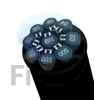 Kép 4/6 - Rajzmarker készlet, UNI PIN "Tube", 9 különböző vonalvastagság, fekete