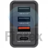 Kép 3/4 - Hálózati töltő, 1xUSB-C PD (20W), USB-A QC 3.0, 2xUSB-A (10W), VERBATIM, fekete