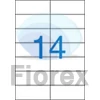Kép 1/2 - Etikett, univerzális, 105x42,4 mm, VICTORIA PAPER, 1400 etikett/csomag