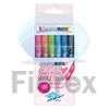 Kép 1/2 - Filctoll készlet, 1-2 mm, metál ezüst, WEDO, 6 különböző színű kontúrral