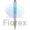 Kép 1/2 - Golyóstoll, 0,24 mm, teleszkópos, rozsdamentes acél, világoskék tolltest, ZEBRA "Telescopic Metal Stylus", kék
