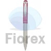 Kép 1/2 - Golyóstoll, 0,24 mm, teleszkópos, rozsdamentes acél, pink tolltest, ZEBRA "Telescopic Metal Stylus", kék