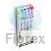 Kép 2/3 - Ecsetirón készlet, kétvégű ZEBRA "Mildliner Cool & Refined", 5 szín