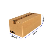 A16 doboz 400x200x150mm TF kartondoboz
